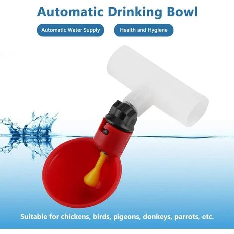 DENUOTOP Abreuvoirs 5pcs Volaille Automatique Abreuvoir Portable Distributeur D'eau Tasse Bol D‘Eau En Plastique Buveur D'eau Pour Oiseau Caille Pigeon Poulet Poule(25mm) 3 DENUOTOP Abreuvoirs 5pcs Volaille Automatique Abreuvoir Portable Distributeur D'eau Tasse Bol D‘Eau En Plastique Buveur D'eau Pour Oiseau Caille Pigeon Poulet Poule(25mm) – Image 3