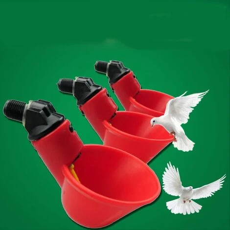 DENUOTOP Abreuvoirs Lot De 3 Abreuvoirs Automatiques Pour Poussins, Cailles, Canards Et Autres Volailles 2 DENUOTOP Abreuvoirs Lot De 3 Abreuvoirs Automatiques Pour Poussins, Cailles, Canards Et Autres Volailles – Image 2