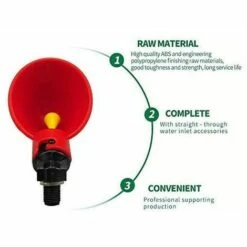 STARLIGHT Ferme Automatique Abreuvoir De Poulet Tasses Volaille Potable Oiseau Abreuvoir Coop Oiseau Abreuvoir (Rouge (12 Pcs),STAR.L -Polire Soldes Boutique 60065131 4