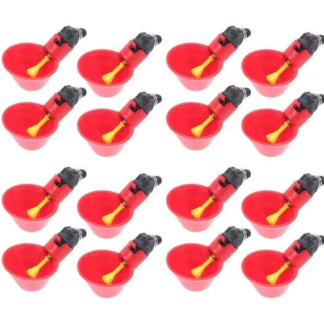 HEGUYEY 16Pcs Abreuvoir Poulet Abreuvoir Automatique Poule, Abreuvoir Mamelons D'eau De Volaille, Montage Latéral Horizontal Lot De Distributeur D'eau Potable Pour Oiseau Canard Poulet 1 HEGUYEY 16Pcs Abreuvoir Poulet Abreuvoir Automatique Poule, Abreuvoir Mamelons D'eau De Volaille, Montage Latéral Horizontal Lot De Distributeur D'eau Potable Pour Oiseau Canard Poulet