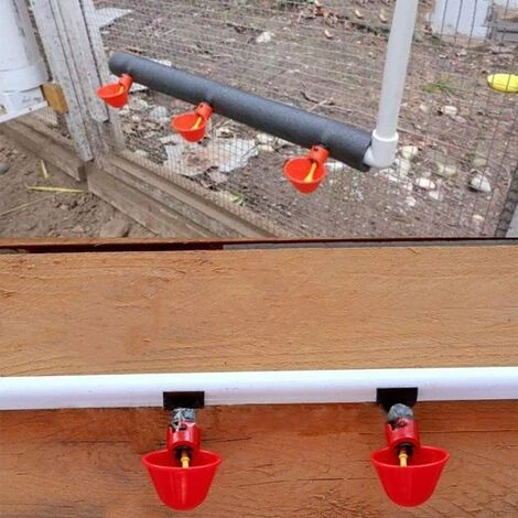 HEGUYEY 16Pcs Abreuvoir Poulet Abreuvoir Automatique Poule, Abreuvoir Mamelons D'eau De Volaille, Montage Latéral Horizontal Lot De Distributeur D'eau Potable Pour Oiseau Canard Poulet 2 HEGUYEY 16Pcs Abreuvoir Poulet Abreuvoir Automatique Poule, Abreuvoir Mamelons D'eau De Volaille, Montage Latéral Horizontal Lot De Distributeur D'eau Potable Pour Oiseau Canard Poulet – Image 2