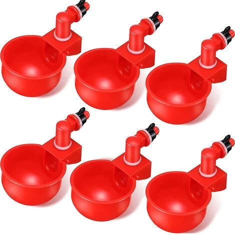 HEGUYEY 12pcs 3/8 Pouces Abreuvoirs Automatiques, Abreuvoir Poulet Abreuvoir Automatique Poule Tasse D'Abreuvoir De Poulet Mangeoire D'eau De Poulet Pour Poulet Canards Oiseaux Dindes 1 HEGUYEY 12pcs 3/8 Pouces Abreuvoirs Automatiques, Abreuvoir Poulet Abreuvoir Automatique Poule Tasse D'Abreuvoir De Poulet Mangeoire D'eau De Poulet Pour Poulet Canards Oiseaux Dindes