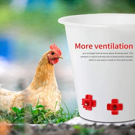 Yoouyida à Eau De Volaille, Abreuvoir Automatique Pour Tétine De Poulet Avec Montage Latéral Horizontal, Abreuvoir Pour Poulets Deau, Lot De 12 4 Yoouyida à Eau De Volaille, Abreuvoir Automatique Pour Tétine De Poulet Avec Montage Latéral Horizontal, Abreuvoir Pour Poulets Deau, Lot De 12 – Image 4
