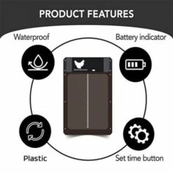 Yoouyida Porte De Poulailler Automatique, Avec Capteur De Lumière & Contrôle De La Minuterie Pour Un Elevage De Poulets Sécurisé（brun） -Polire Soldes Boutique 60652631 5