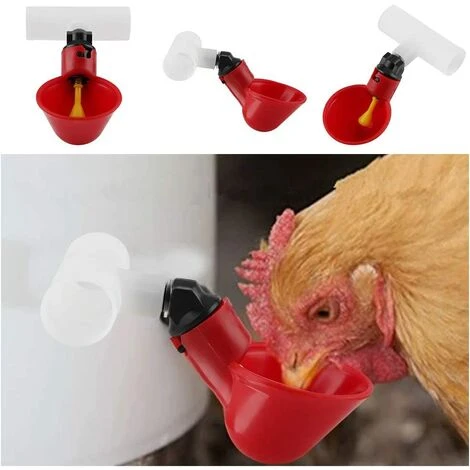 JOORRT 5pcs Volaille Automatique Abreuvoir Portable Distributeur D'eau Tasse Bol D‘Eau En Plastique Buveur D'eau Pour Oiseau Caille Pigeon Poulet Poule(25mm) 5 JOORRT 5pcs Volaille Automatique Abreuvoir Portable Distributeur D'eau Tasse Bol D‘Eau En Plastique Buveur D'eau Pour Oiseau Caille Pigeon Poulet Poule(25mm) – Image 5