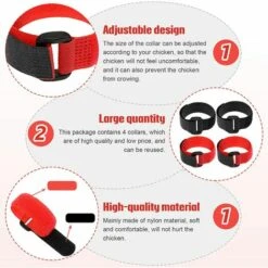 REGALI 4 Pièces Colliers De Poulet Colliers De Coq Colliers De Poulet Réglables Empêchent Les Poulets Hurlants D'ennuyer Les Voisins -Polire Soldes Boutique 61580780 3