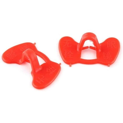 REGALOS 50 Pcs Lunettes De Poulet, Pas De Lunettes De Poulet à Boulonner, Les Lunettes Anti-picage Des Poulets équipement Agricole Rouge 1 REGALOS 50 Pcs Lunettes De Poulet, Pas De Lunettes De Poulet à Boulonner, Les Lunettes Anti-picage Des Poulets équipement Agricole Rouge