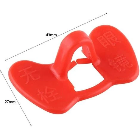 REGALOS 50 Pcs Lunettes De Poulet, Pas De Lunettes De Poulet à Boulonner, Les Lunettes Anti-picage Des Poulets équipement Agricole Rouge 3 REGALOS 50 Pcs Lunettes De Poulet, Pas De Lunettes De Poulet à Boulonner, Les Lunettes Anti-picage Des Poulets équipement Agricole Rouge – Image 3
