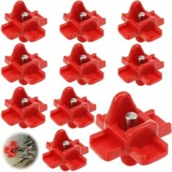 REGALOS 10 Pièces Abreuvoir De Poulet En Plastique Et En Acier Inoxydable 304 Abreuvoir Automatique De Mamelon De Poulet 32.5x34mm Abreuvoir D'oie De Poulet