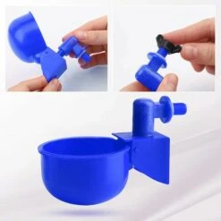 REGALOS Lot De 6 Abreuvoirs Automatiques 3/8", Abreuvoirs Automatiques Pour Poulet, Abreuvoirs Poulet Canard Dinde (bleu) -Polire Soldes Boutique 61660473 4