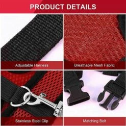 REGALI Sangles De Harnais De Poulet Réglables Tablier De Poule Débardeur Confortable Et Respirant Pour Poulet, Canard Ou Oie (rouge S) -Polire Soldes Boutique 61660534 5