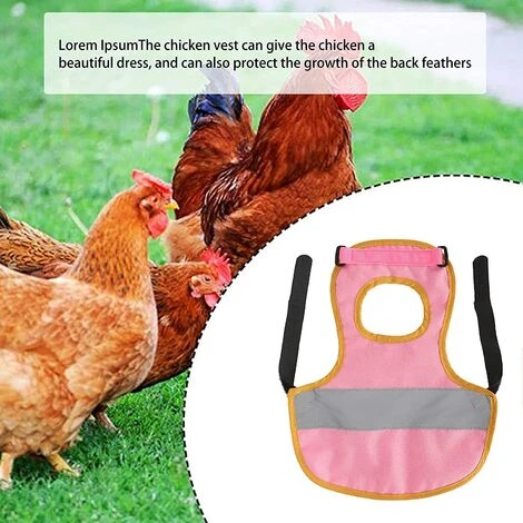 REGALOS Vêtements De Poulet, Tablier De Protection Robuste Pour Poulet Et Canard (rose) 1 REGALOS Vêtements De Poulet, Tablier De Protection Robuste Pour Poulet Et Canard (rose)