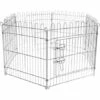 WILTEC Parc Pour Chiens Enclos Pour Chiots 6 Pièces 70x91 Cm Par élément Cage Pour Animaux Domestiques