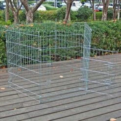 WILTEC Parc Pour Chiens Enclos Pour Chiots 6 Pièces 70x91 Cm Par élément Cage Pour Animaux Domestiques -Polire Soldes Boutique 6273243 3