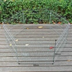 WILTEC Parc Pour Chiens Enclos Pour Chiots 6 Pièces 60x60 Cm Par élément Cage Pour Animaux Domestiques -Polire Soldes Boutique 6273252 4