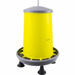 CHEMIN DES POULAILLERS Mangeoire À Trémie Poule Tige Métal Et Pieds 15kg - River Systems