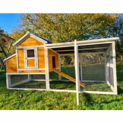 CHEMIN DES POULAILLERS Poulailler Toit Renforcé M Toit Plastique 6 À 8 Poules -Polire Soldes Boutique 6350886 3