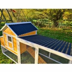 CHEMIN DES POULAILLERS Poulailler Toit Renforcé M Toit Plastique 6 À 8 Poules -Polire Soldes Boutique 6350886 4