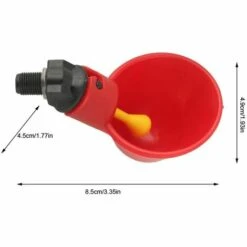 LYCXAMES 10 PCS Abreuvoir Poules Abreuvoir à Poulet En Plastique Automatique Abreuvoir à Volaille Kit Distributeur D'eau Potable Bols Systèmes D'alimentation En Eau Pour Cailles D'oiseaux Pigeon Poulet -Polire Soldes Boutique 63921191 5