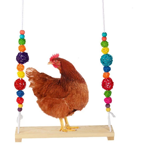 ROSIER Balançoire De Poulet En Bois Naturel (39.5 X 7 X 1.2) Avec Corde De Ficelle De 1,2 Mètre, Jouets De Perroquet Suspendus à Balançoire De Support De Poulet,VEBTles 1 ROSIER Balançoire De Poulet En Bois Naturel (39.5 X 7 X 1.2) Avec Corde De Ficelle De 1,2 Mètre, Jouets De Perroquet Suspendus à Balançoire De Support De Poulet,VEBTles