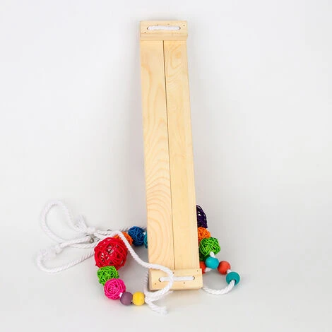 ROSIER Balançoire De Poulet En Bois Naturel (39.5 X 7 X 1.2) Avec Corde De Ficelle De 1,2 Mètre, Jouets De Perroquet Suspendus à Balançoire De Support De Poulet,VEBTles 2 ROSIER Balançoire De Poulet En Bois Naturel (39.5 X 7 X 1.2) Avec Corde De Ficelle De 1,2 Mètre, Jouets De Perroquet Suspendus à Balançoire De Support De Poulet,VEBTles – Image 2