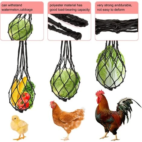 BAICCCF Accessoire Poulailler Lot De 4 Jouets De Poulet Pour Accessoires De Poulailler, Balançoire De Poulet, Xylophone, Mangeoire à Suspendre Pour Légumes, étagère à Fruits De Poulet Pour Coq De Volaille, Grand Oiseau, Perroquet, Cadeau De Divertissement. 5 BAICCCF Accessoire Poulailler Lot De 4 Jouets De Poulet Pour Accessoires De Poulailler, Balançoire De Poulet, Xylophone, Mangeoire à Suspendre Pour Légumes, étagère à Fruits De Poulet Pour Coq De Volaille, Grand Oiseau, Perroquet, Cadeau De Divertissement. – Image 5