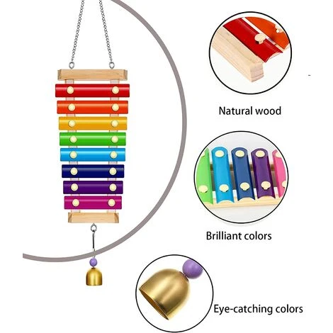 BAICCCF Accessoire Poulailler Lot De 4 Jouets De Poulet Xylophone Pour Poulailler, Brochettes De Légumes, Porte-fruits, Mangeoire Suspendue Pour Légumes Pour Accessoires De Poulailler, Jouets De Cloches De Poulet Pour Poules 4 BAICCCF Accessoire Poulailler Lot De 4 Jouets De Poulet Xylophone Pour Poulailler, Brochettes De Légumes, Porte-fruits, Mangeoire Suspendue Pour Légumes Pour Accessoires De Poulailler, Jouets De Cloches De Poulet Pour Poules – Image 4