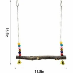 BAICCCF Accessoire Poulailler Lot De 2 Jouets De Balançoire De Poulet En Bois Naturel, Jouet De Support En Bois De Poulet, Accessoires De Poulailler, Jouet De Balançoire De Perruche De Poulet Pour Poules De Poulet, Perruche, Entraînement D'oiseaux -Polire Soldes Boutique 64107295 5