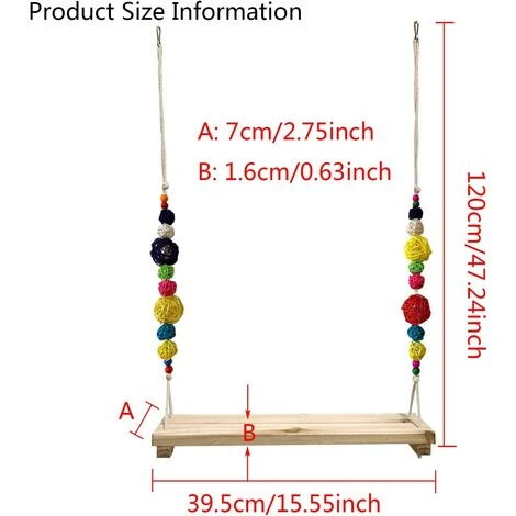 BAICCCF Accessoire Poulailler Balançoire De Poulet Perchoir De Poulet Support En Bois De Poulet Poulailler Fait à La Main Jouet Pour Poules Accessoires De Poulailler échelle De Poulet Pour La Course De Volaille Grand Oiseau Perroquet Poule Ara Coq Poussin Jouet 2 BAICCCF Accessoire Poulailler Balançoire De Poulet Perchoir De Poulet Support En Bois De Poulet Poulailler Fait à La Main Jouet Pour Poules Accessoires De Poulailler échelle De Poulet Pour La Course De Volaille Grand Oiseau Perroquet Poule Ara Coq Poussin Jouet – Image 2