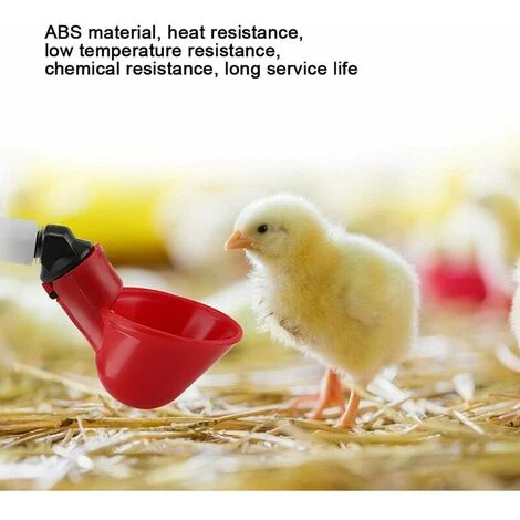 NAXUNNN 5 Pièces Tasses à Boire De L'eau De Volaille Mangeoire à Oiseaux Abreuvoir Automatique En Plastique Pour Le Bétail Poulet Poule Poulailler Poulailler Arc D'alimentation 4 NAXUNNN 5 Pièces Tasses à Boire De L'eau De Volaille Mangeoire à Oiseaux Abreuvoir Automatique En Plastique Pour Le Bétail Poulet Poule Poulailler Poulailler Arc D'alimentation – Image 4
