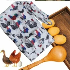 SLBRILLèRE Tablier De Collecte D'œufs - 14 Poches - Impression De Coq - Pour Poulailler - Accessoires De Maison - Pour Maison De Ferme, Cuisine, De Travail 9 SLBRILLèRE Tablier De Collecte D'œufs - 14 Poches - Impression De Coq - Pour Poulailler - Accessoires De Maison - Pour Maison De Ferme, Cuisine, De Travail -Polire Soldes Boutique 64137489 5