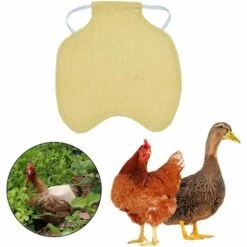 CARILLONSàVENT Tablier De Poulet À Sangle Unique/Gilet De Selle Protection De L'aile De Canard De Poule Vestes De Poulet Standard Tabliers De Poule Accessoires De Soins De Volaille 5pcs-Kaki Carivent