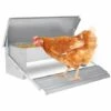 Hengda Mangeoire Automatique Avec Couvercle Distributeur Automatique Auge Auge D’alimentation Résistante Aux Intempéries 5kg - Argent