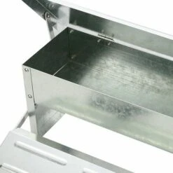 Randaco Mangeoire Automatique Avec Couvercle Distributeur Automatique Auge Auge D’alimentation Résistante Aux Intempéries 5kg - Argent -Polire Soldes Boutique 64375841 4