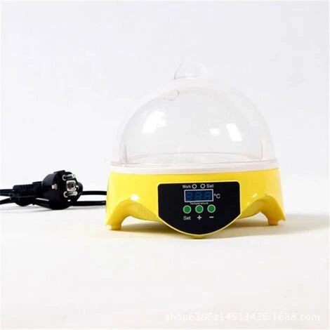 Mini Incubateur D'Oeufs Jaune 1pcs FUIENKO 1 Mini Incubateur D'Oeufs Jaune 1pcs FUIENKO
