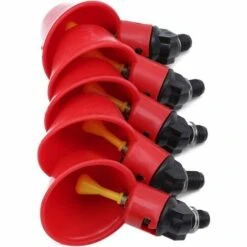 5pcs Automatique Volaille Eau Tasses À Bol Bol En Plastique Poulet Poule Oiseau Auto Buveur Abreuvoir D'alimentation 56Vingt