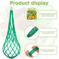 SLBRILLèRE Lot De 2 Sacs à Cordes Pour Poulet Et Légumes - Support Pour Fruits De Volaille - Mangeoire à Chou - Outil D'alimentation - Xylophone - Jouet Pour Poules Et Poules -Polire Soldes Boutique 65032334 4