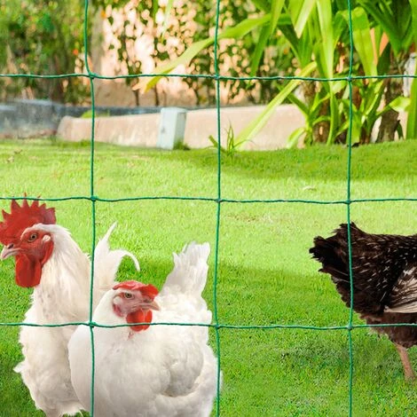 IDMARKET Kit Clôture électrifiable Filet à Poules 24 M Avec Porte 9 Piquets Double Pointe 5 IDMARKET Kit Clôture électrifiable Filet à Poules 24 M Avec Porte 9 Piquets Double Pointe – Image 5