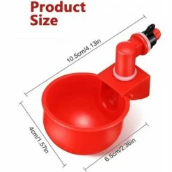 PREMIER 6pcs Automatiques Supplies Abreuvoir Poules Tasses à Bol Bol En Plastique, Volailles Distributeurs D'eau Automatique De L'eau Potable Tasses Pour Poussins Cailles Canards Bird -Polire Soldes Boutique 65584593 5