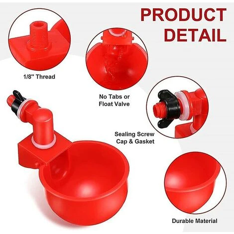 PERLE RARE Abreuvoir Automatique De Poulet, Bol, Bol D'abreuvoir De Volaille De Ferme Bol D'abreuvoir Automatique De Volaille Tasse D'abreuvoir De Poulet 2 PERLE RARE Abreuvoir Automatique De Poulet, Bol, Bol D'abreuvoir De Volaille De Ferme Bol D'abreuvoir Automatique De Volaille Tasse D'abreuvoir De Poulet – Image 2