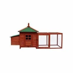 Poulailler De Jardin Gardiun Indiana 73x196x99 Cm En Bois Et Métal Galvanisé