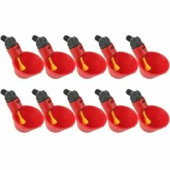 THSINDE 10PCS Coupes Buveur De Poulet Automatique - Tasses À Boire D'eau De Volaille, Buveur En Plastique Buveur, Poulet Nourrisseur Oiseau Coop Coopérative, For Poulet Poulet -Polire Soldes Boutique 66176022 4