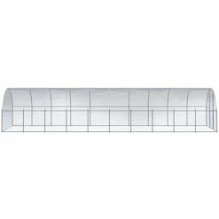 TRUE DEAL Poulailler D'extérieur 3x10x2 M Acier Galvanisé -Polire Soldes Boutique 67304290 3