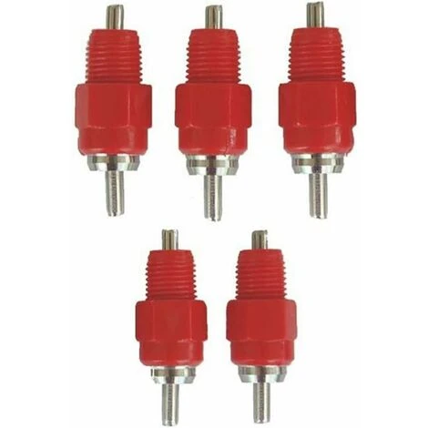 THSINDE Lot De 5 Mangeoires à Eau Pour Poulets Accessoires De Volaille Vis à Poulet Avec Style 5 THSINDE Lot De 5 Mangeoires à Eau Pour Poulets Accessoires De Volaille Vis à Poulet Avec Style – Image 5