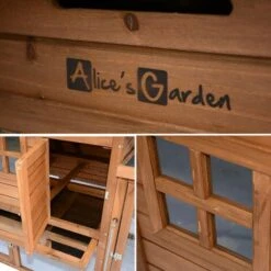 ALICE'S GARDEN Poulailler En Bois GELINE. 4 Poules. Cage à Poule Avec Enclos - Bois 8 ALICE'S GARDEN Poulailler En Bois GELINE. 4 Poules. Cage à Poule Avec Enclos - Bois -Polire Soldes Boutique 6741122 4
