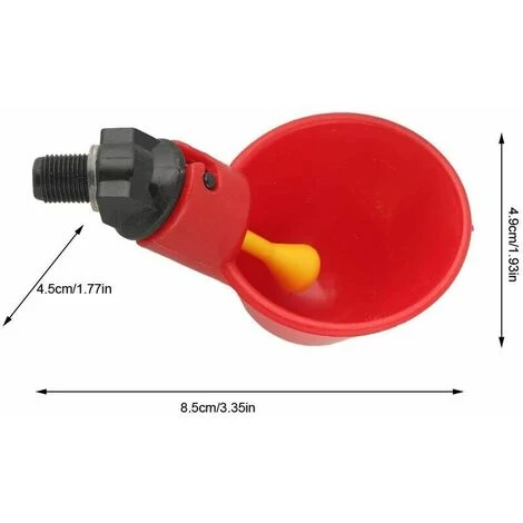 LLOVE Breuvoir De Poulet, 12 PCS Automatique Pour Poulailler Distributeurs D'eau Automatique Pour Poulet Canard Volaille Eau Potable Tasses Abreuvoir Mangeoire Pour Bétail Poule 2 LLOVE Breuvoir De Poulet, 12 PCS Automatique Pour Poulailler Distributeurs D'eau Automatique Pour Poulet Canard Volaille Eau Potable Tasses Abreuvoir Mangeoire Pour Bétail Poule – Image 2