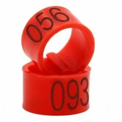 MONLY Anneaux Pour Pattes D’oiseaux Avec Numéro 001–100 De 8 Mm De Diamètre - Pour Pigeons, Poussins, Perroquets, Canards (Rouge)，Fonepro -Polire Soldes Boutique 67574113 4