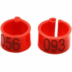 MONLY Anneaux Pour Pattes D’oiseaux Avec Numéro 001–100 De 8 Mm De Diamètre - Pour Pigeons, Poussins, Perroquets, Canards (Rouge)，Fonepro -Polire Soldes Boutique 67574113 5