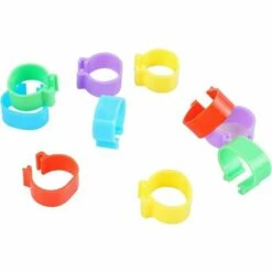 MONLY 300 Anneaux De Pied De Volaille, Petits Anneaux De Serrage De Volaille, Bandes De Volaille Pour Marquer Les Oiseaux, Perroquets, Pigeons, Cailles, Poussins (Jaune/bleu/blanc/violet/rouge/vert)，Fonepro -Polire Soldes Boutique 67668130 3
