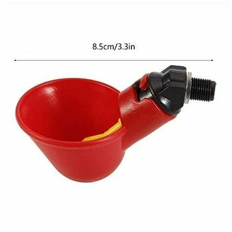 LLOVE 5 Pcs En Abreuvoir Poules, Tasses Automatiques Automatique Chicken Acier Inoxydable Eau Côté Horizontal Mamelons Poulet Volaille Lapin Buveur Abreuvoir Nipple (Bol à Eau à Vis Fixe) 2 LLOVE 5 Pcs En Abreuvoir Poules, Tasses Automatiques Automatique Chicken Acier Inoxydable Eau Côté Horizontal Mamelons Poulet Volaille Lapin Buveur Abreuvoir Nipple (Bol à Eau à Vis Fixe) – Image 2